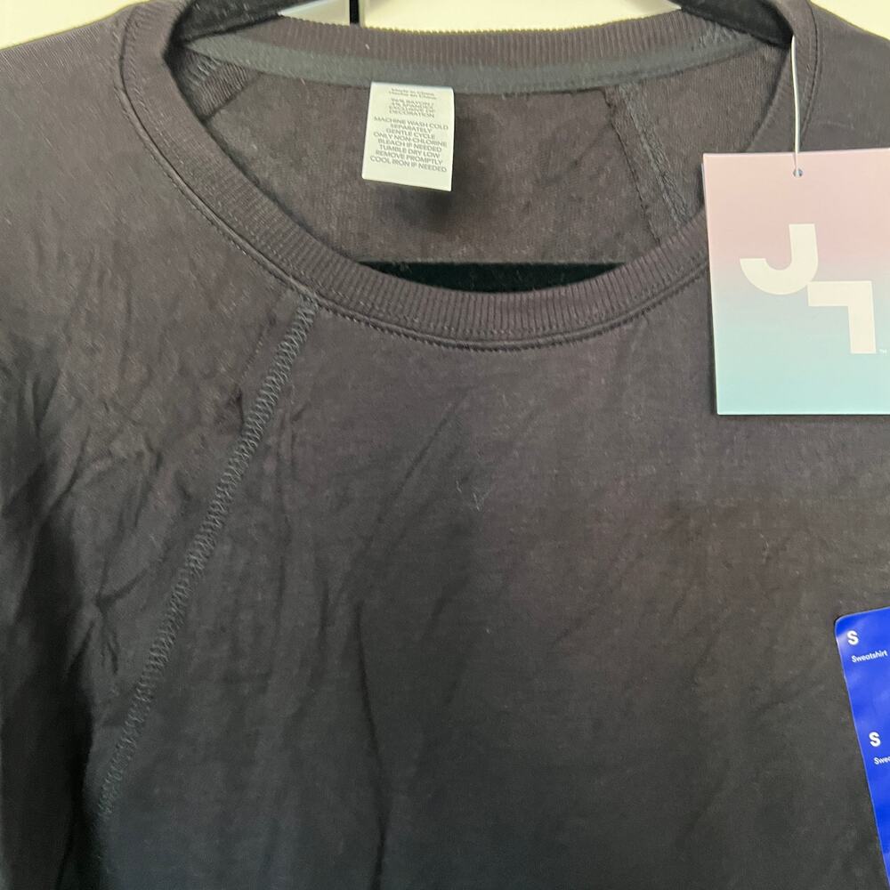JoyLab Women's Black Soft Long Sleeve Lightweight Sweatshirt - Size Small - NWT - Picture 2 of 8